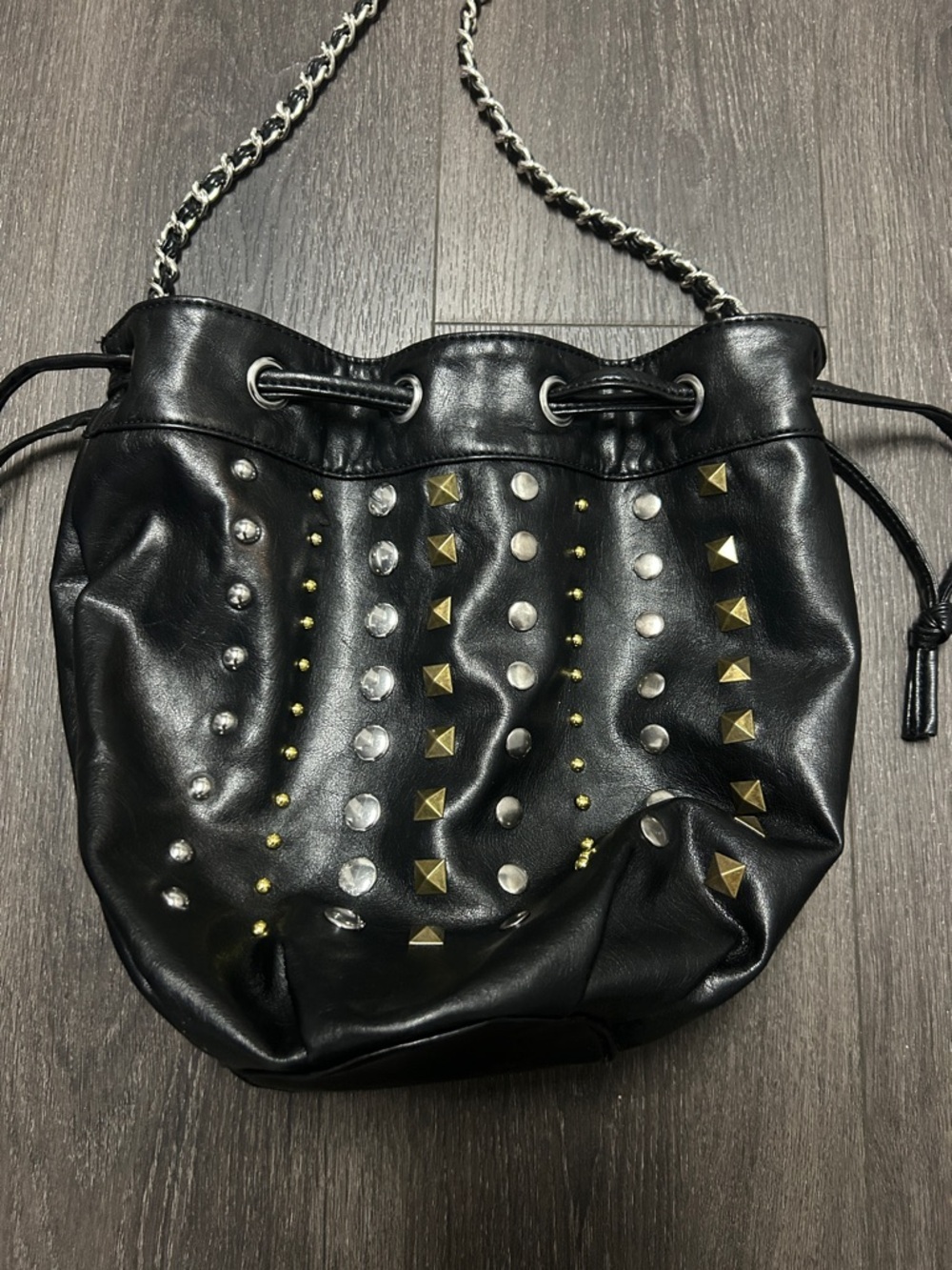 Steve Madden Embellished Boho Bucket Bag - Picture 2 of 4